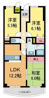 ウエストヒルズI【305号室】の間取り