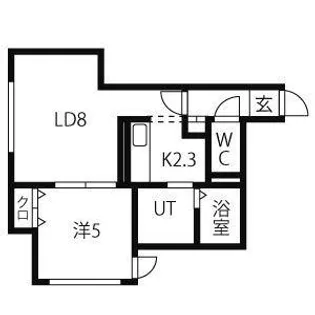 ブランノワール桑園【3階】の間取り