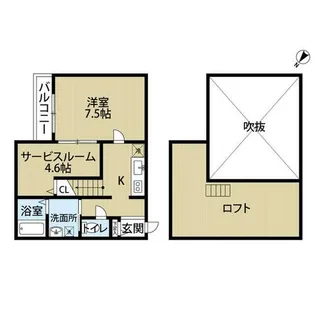 福岡県福岡市博多区吉塚3丁目【アパート】の間取り
