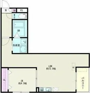 Jack kaimeiⅡ【303号室】の間取り