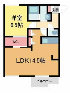 タウニイ御影Ⅱ【203号室】の間取り