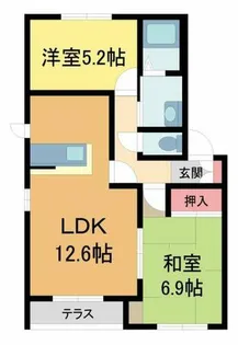 シャーメゾン甲南【102号室】の間取り
