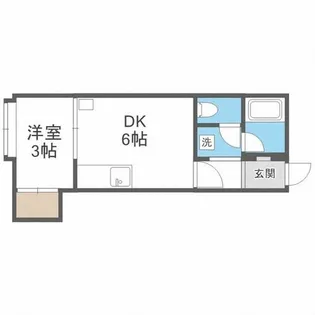 スプリーム豊平壱番館【205号室】の間取り