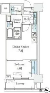 京町堀ビューアパートメント【3階】の間取り