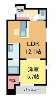 シャーメゾン摂津本山【103号室】の間取り