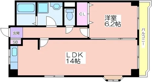 メゾンビトロⅡ【301号室】の間取り