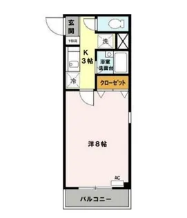 大阪府堺市北区金岡町【アパート】の間取り