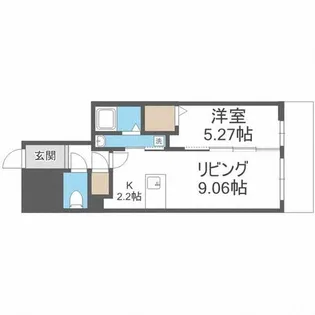 ピオネロ琴似【2階】の間取り