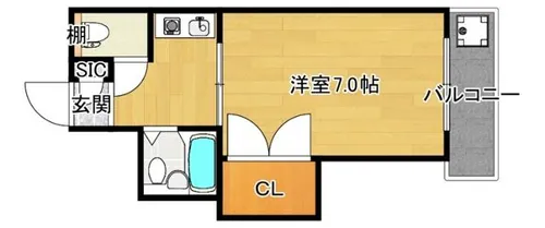京和マンション【4階】の間取り
