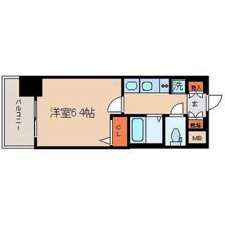 エステムプラザ神戸水木通グランクロス【3階】の間取り