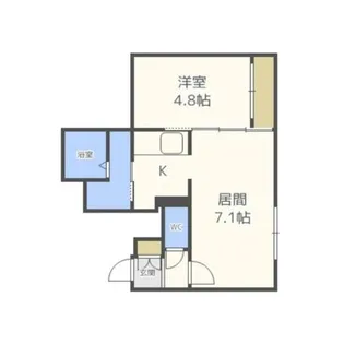 アイアール円山III【1階】の間取り