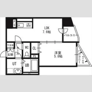 レジェンドコート琴似【9階】の間取り