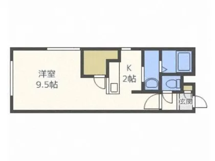 北海道札幌市西区琴似二条5丁目【マンション】の間取り