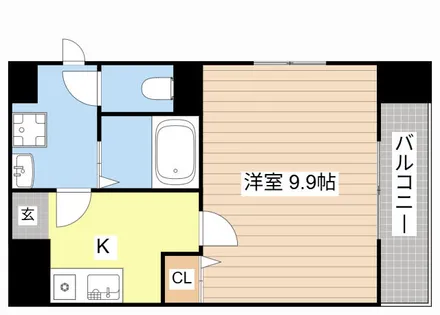 八日市桜館【3-A号室】の間取り