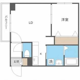 CARRERA環状通東【4階】の間取り