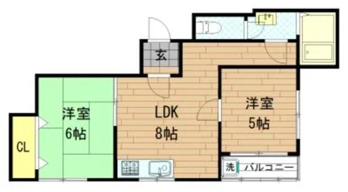 クオリティパレスセジュール【4階】の間取り