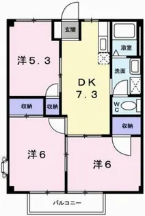 アメニティYUKI【2階】の間取り