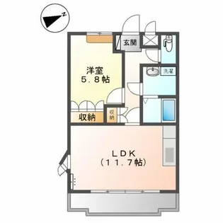 ル・ソレイユ細江Ⅰ【2階】の間取り