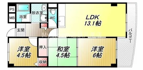 スヴァーネ東山本【1階】の間取り