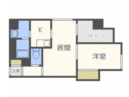 クレエル大通【8階】の間取り