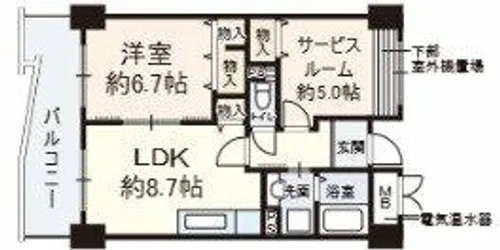 ソラーレN【7階】の間取り
