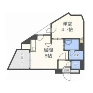 クラッセ円山 WEST【4階】の間取り
