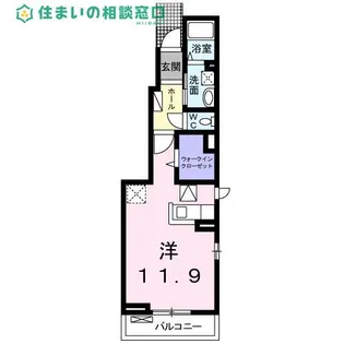 愛知県西尾市今川町馬捨場【アパート】の間取り