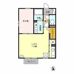 ビューテラス【106号室】の間取り