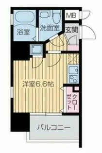 レジディア谷町【9階】の間取り