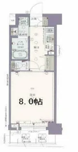 ディクス梅田東レジデンス【5階】の間取り