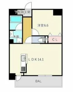 ES-Grande Umedakita【6階】の間取り