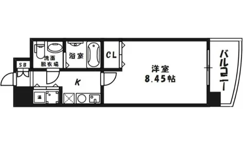 大阪府大阪市北区菅栄町【マンション】の間取り