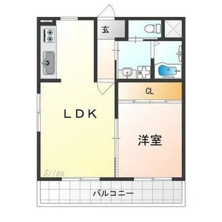 高師浜シーサイドマンションⅢ【2階】の間取り
