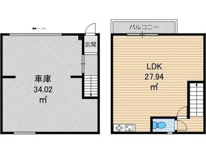 MONO Place摂津【1階】の間取り
