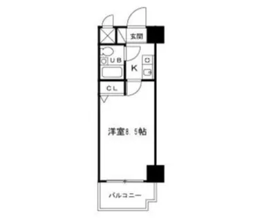 シティアリーナ阿波座西【5階】の間取り