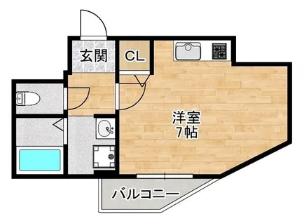 アムズコート勝山【2階】の間取り