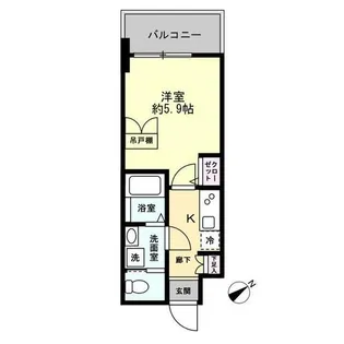 セレニテ難波ミラク参番館【14階】の間取り