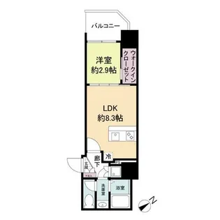 セレニテ難波ミラク参番館【7階】の間取り