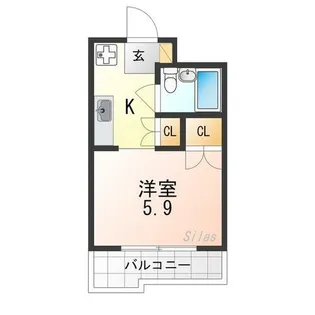 サンガーデン山科【3階】の間取り