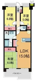 ラ・ビスタ宝塚エスティオ2番館【11階】の間取り