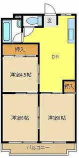 メゾン横町【202号室】の間取り