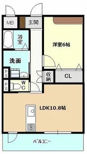 ディアコートKⅦ【3階】の間取り