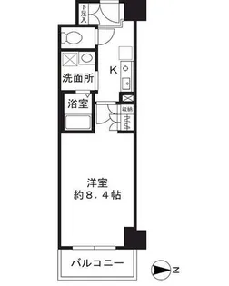 シャンピアコート茨木【7階】の間取り