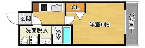 グランドロアール上新庄【4階】の間取り