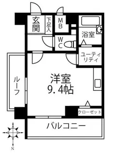 クリオ行啓通参番館【2階】の間取り