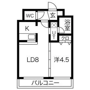 マリオン桑園【3階】の間取り