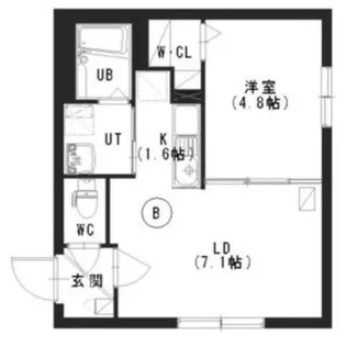 オリエントコート二十四軒【1階】の間取り