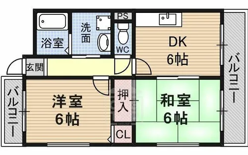 ピュアプレイス【4階】の間取り