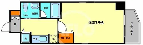 アーデン堺筋本町【9階】の間取り