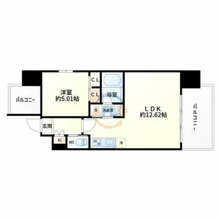 プレジオ三国EURO【4階】の間取り